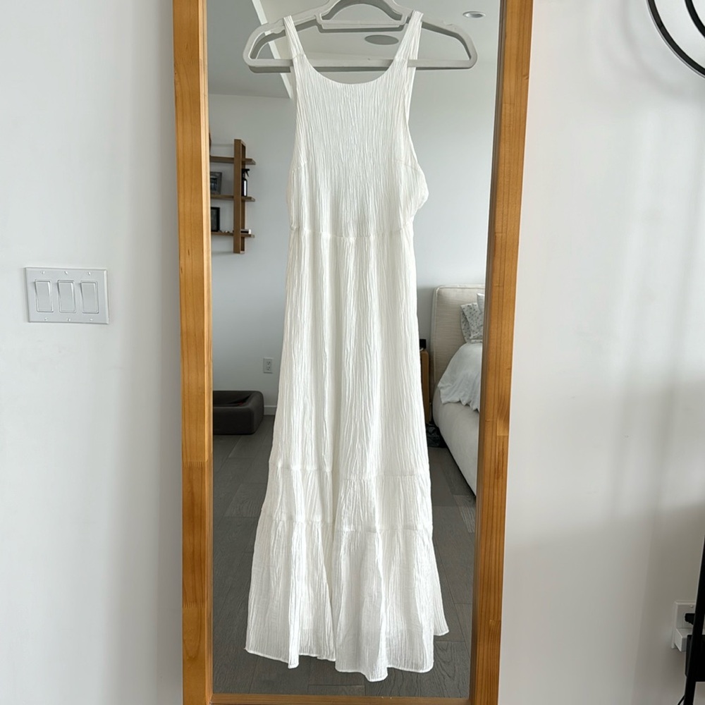 Open back maxi dress